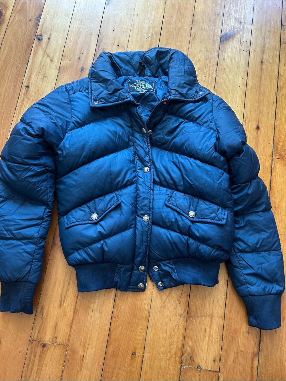 The North Face Puffer Ski Jacket vintage goose down xs blue